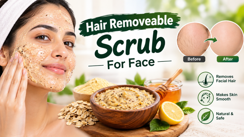 Hair Removeable Scrub For Face